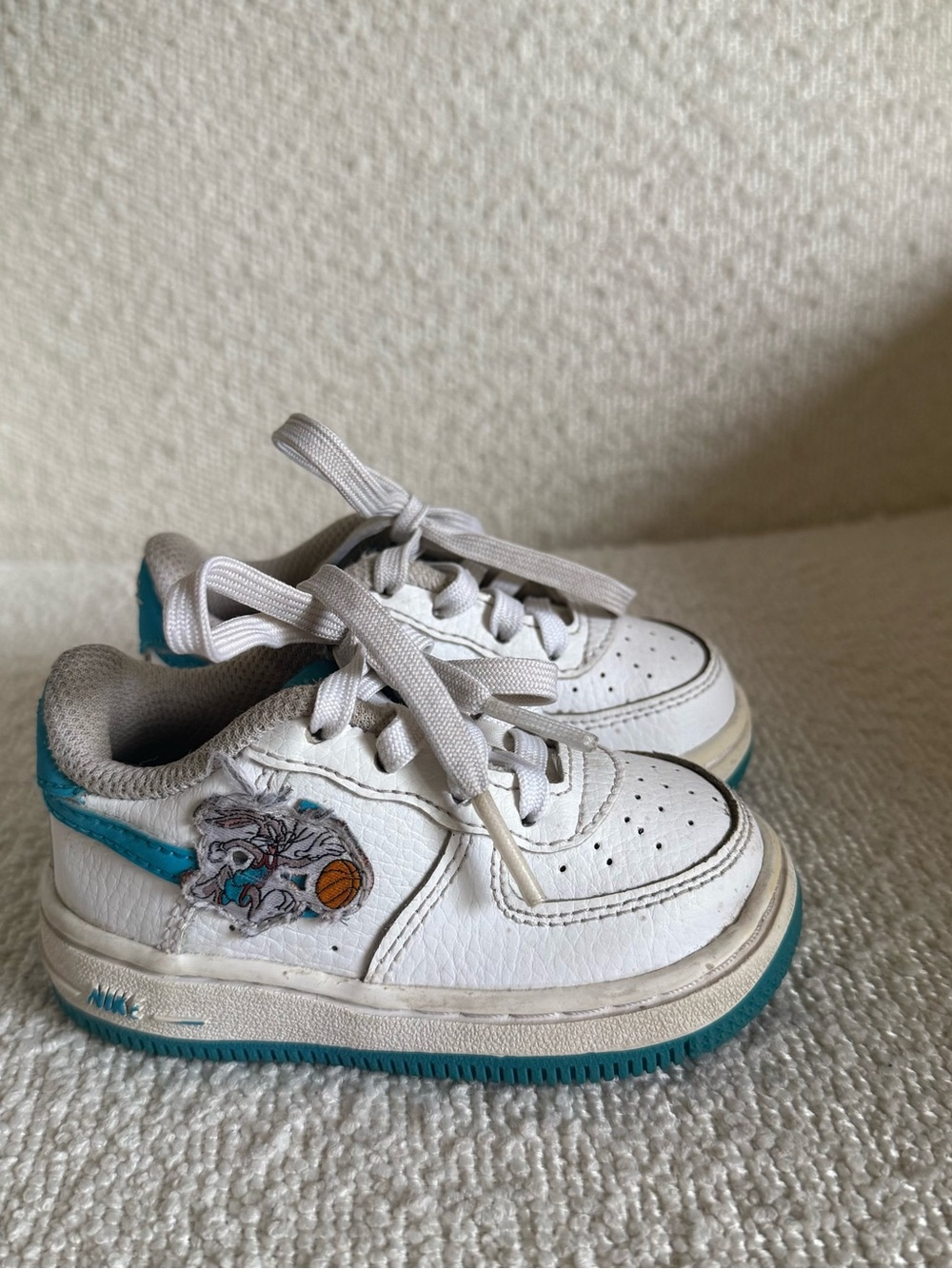 Nike Air Force 1 5C Bugs Bunny Toddler White Blue Sneakers Shoes Kids Cartoon 5C